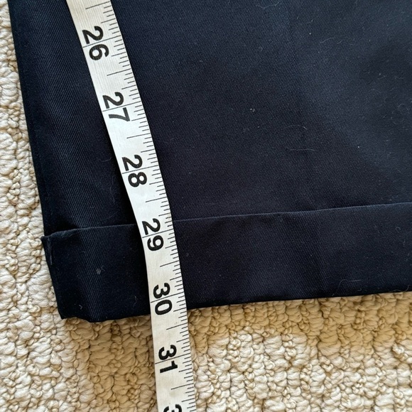 Perry Ellis Navy Blue Pleated and Cuffed Relaxed Fit Office Slacks Pants 36x30 - Picture 16 of 16